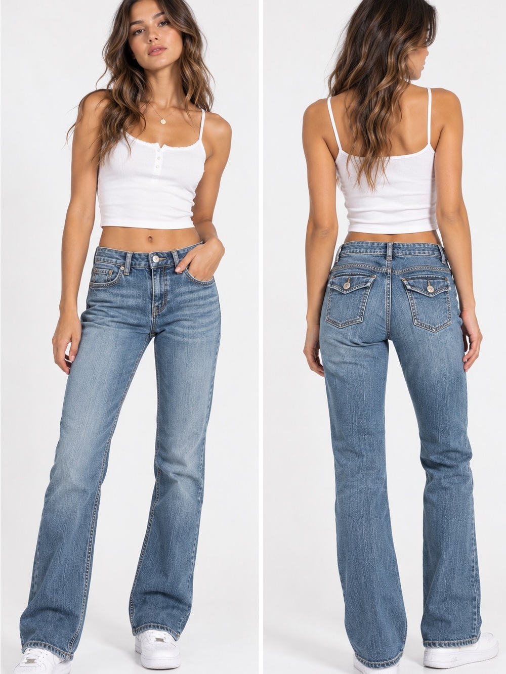 Banana Republic Light Blue Flared Jeans Size 4